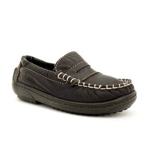 Naturino Penny Loafers Boy’s Shoes Size 24 = 7.5 Brown Leather Slip-on